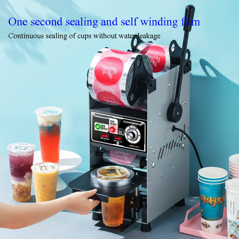 Coffee Tea Boba - Automatic Cup Sealer Cup Sealing Machine
