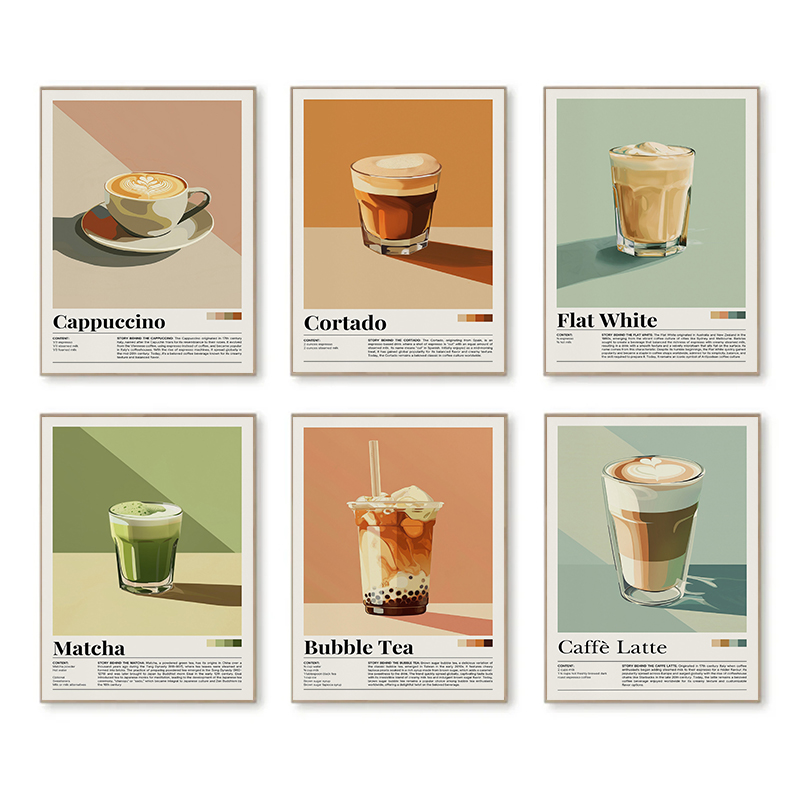 Vintage Coffee Beverage Poster - огляд і ціна Coffee Tea Picture