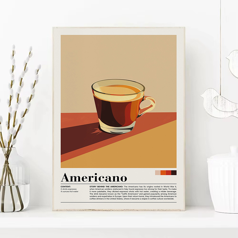 Vintage Coffee Beverage Poster - огляд і ціна Coffee Tea Picture