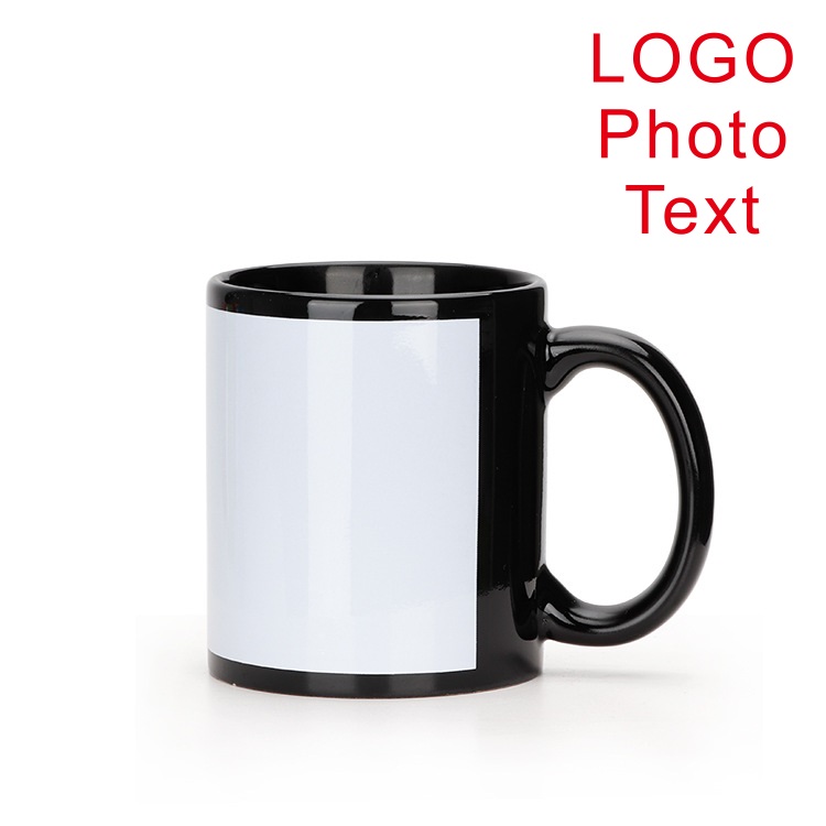 Black Cup DIY LOGO Ceramic 350 - огляд і ціна Coffee Tea Picture