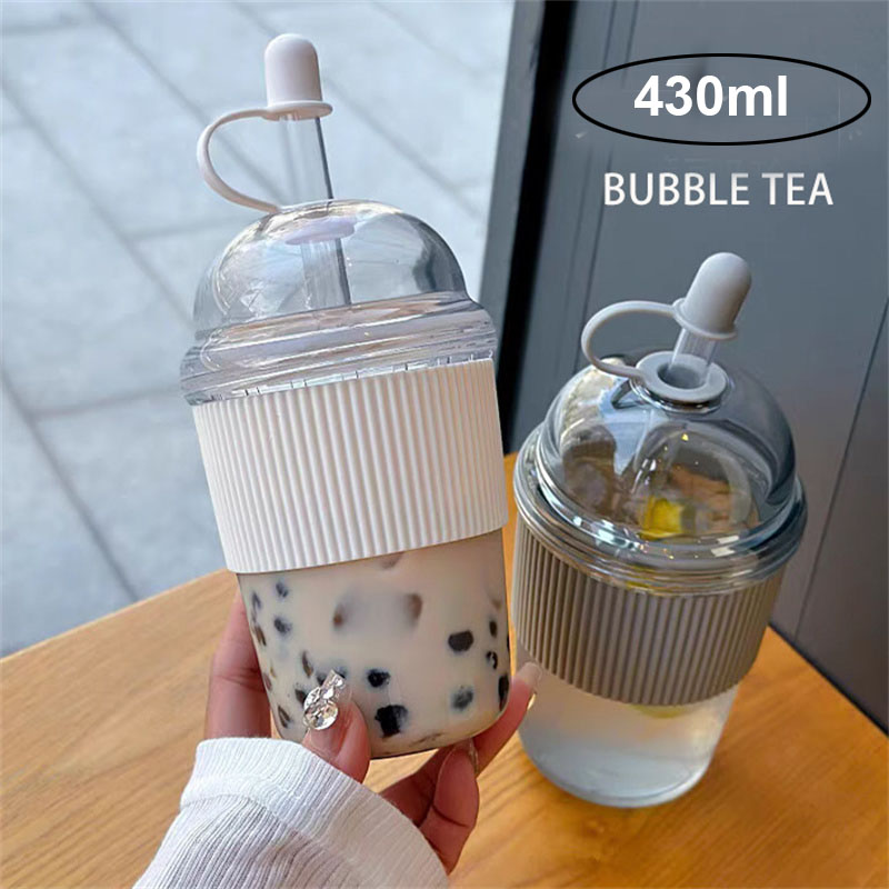 430ML Straw Cup With Lid Bubbl - огляд і ціна Coffee Tea Boba