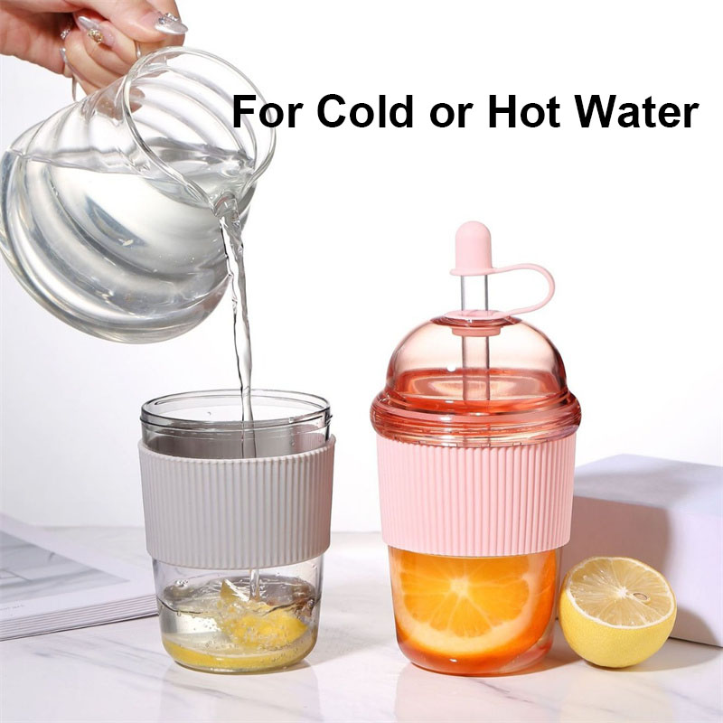 430ML Straw Cup With Lid Bubbl - огляд і ціна Coffee Tea Boba