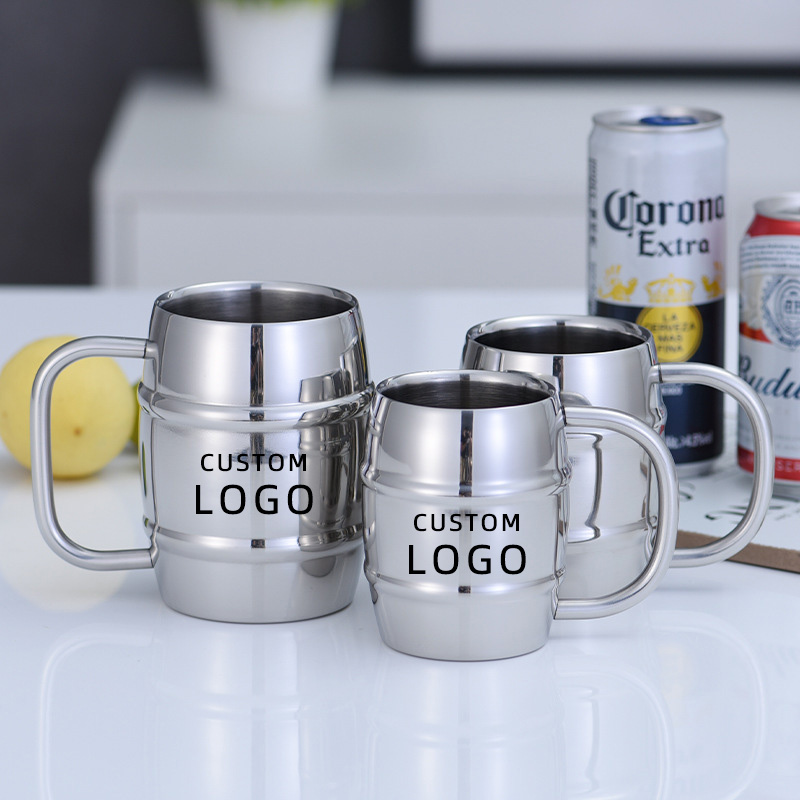Stainless Steel Beer Cup Laser - огляд і ціна Coffee Tea Friends