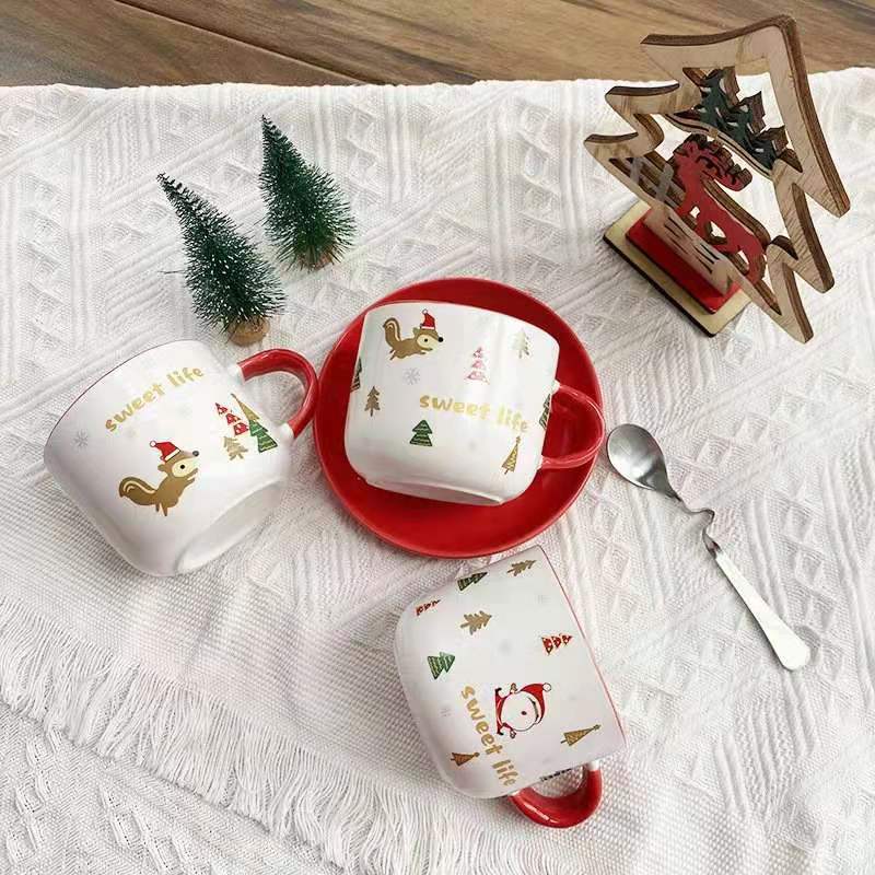 Creative Cute Cartoon Christma - огляд і ціна Coffee Tea Friends