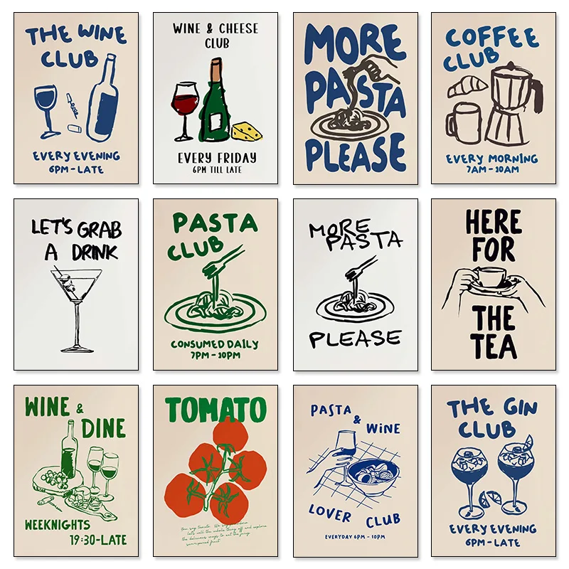 Modern Kitchen Art Wine Coffee - огляд і ціна Coffee Tea Picture