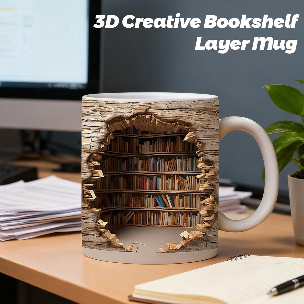 3D Creative Space Design Mugs  - огляд і ціна Coffee Tea Library