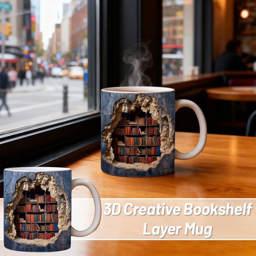 3D Creative Space Design Mugs  - огляд і ціна Coffee Tea Library