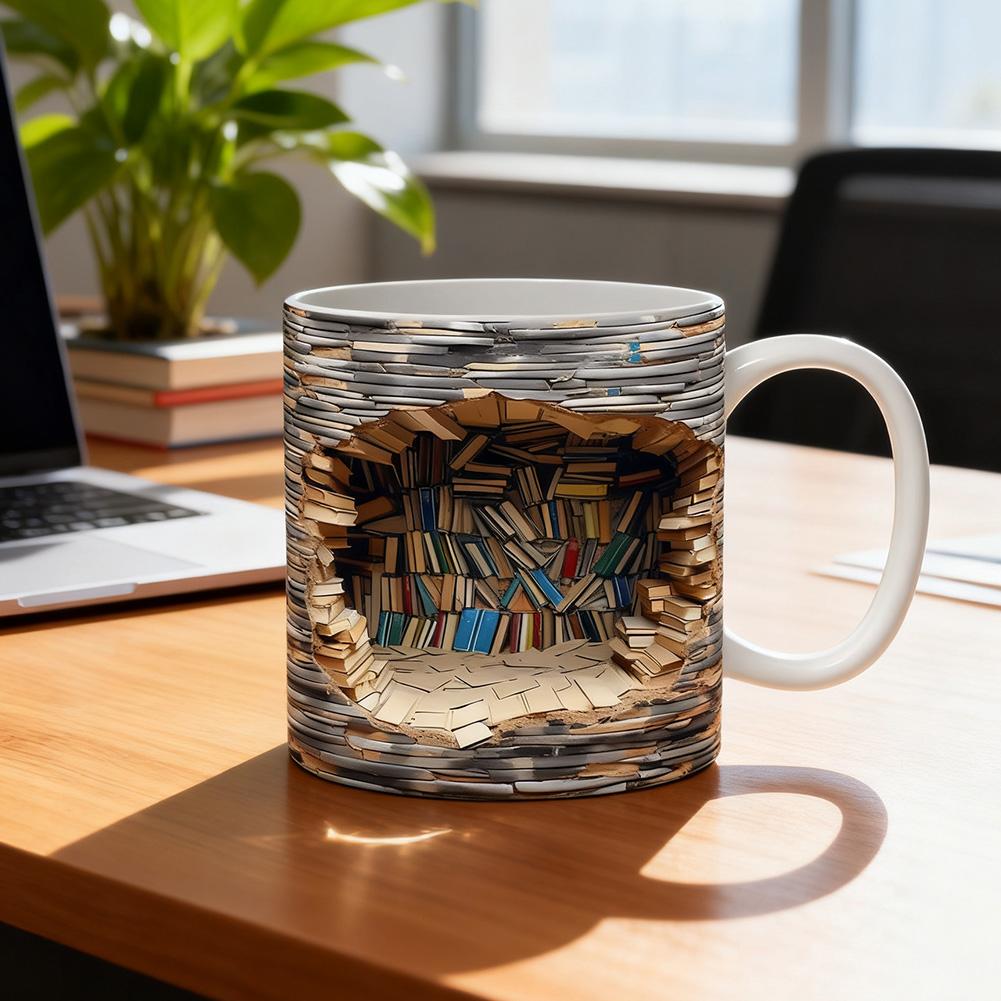 3D Creative Space Design Mugs  - огляд і ціна Coffee Tea Library