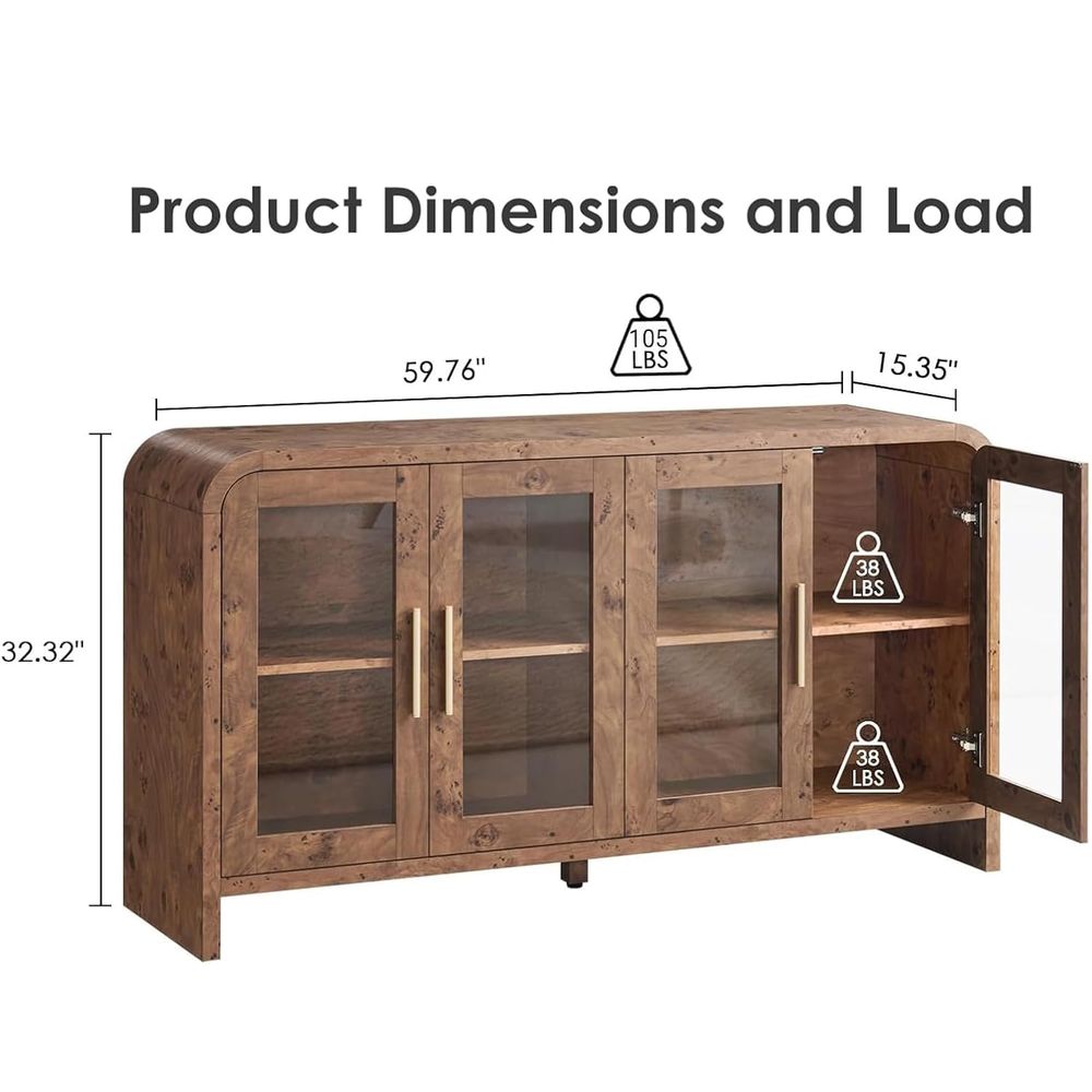 Sideboard Buffet Cabinet with  - огляд і ціна Coffee & Tea Difabis