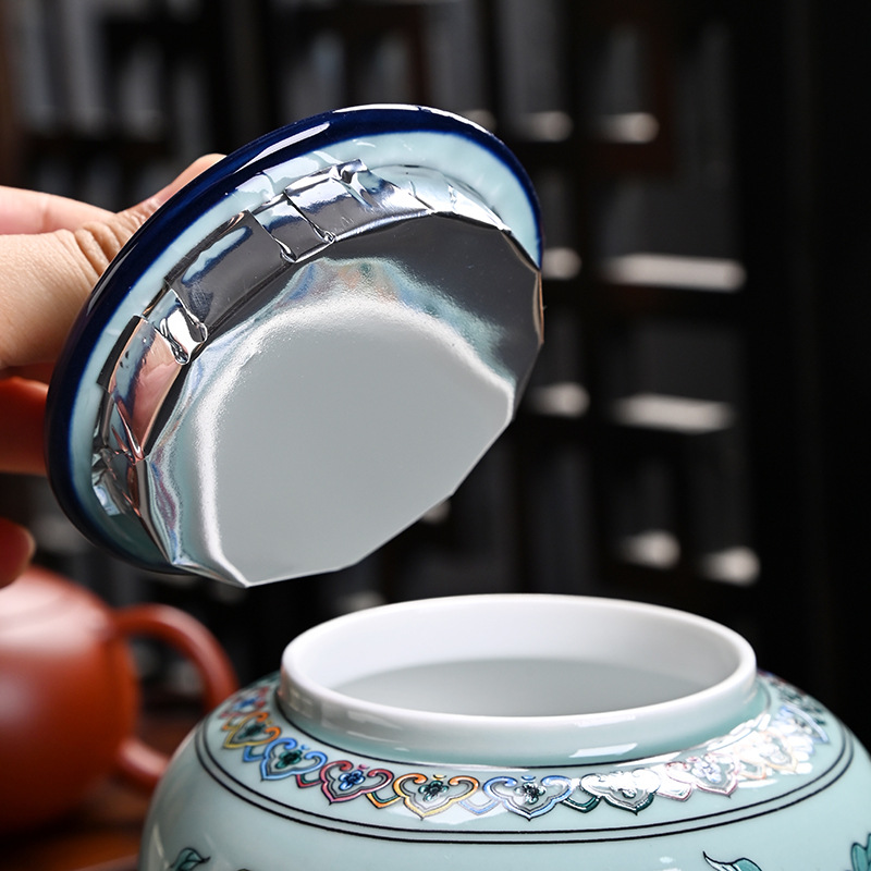 Ceramic tea jar Enamel General - огляд і ціна Coffee Tea Green
